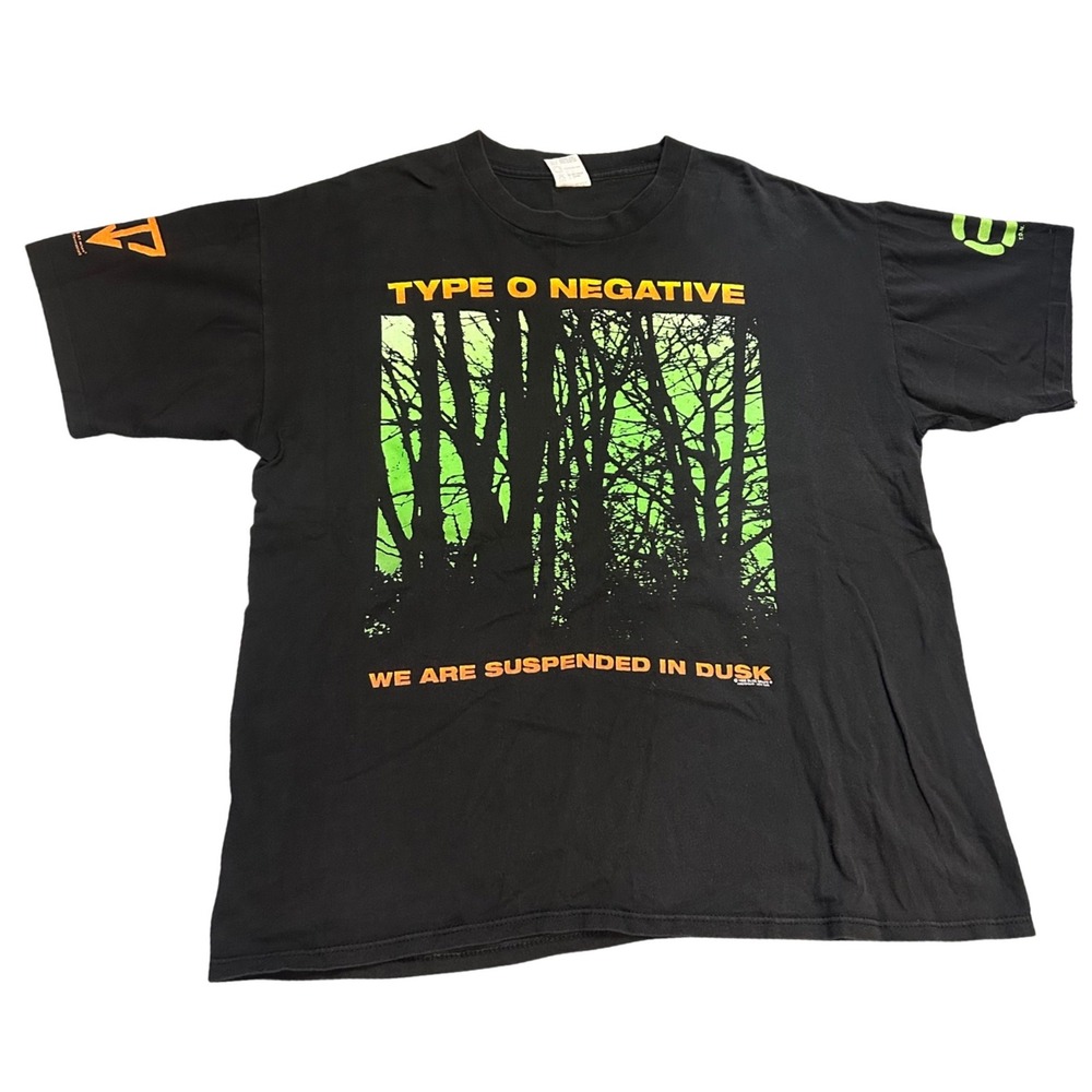 Vintage 1995 Type O Negative Suspended In Dusk Shirt XL Blue Grape Band Tee